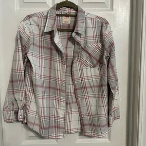 Levi's Plaid Button-Up Shirt girls 14/16
